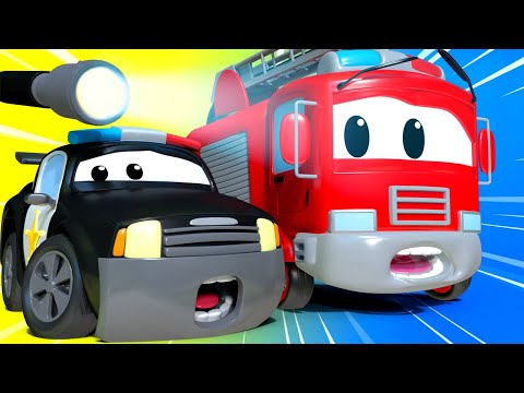 Видео: Авто Патруль -  Страшная тень в комнате смеха - Автомобильный Город  🚓 🚒 детский мультфильм