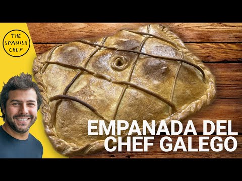 Видео: Испанский пирожок с начинкой | Галисийские эмпанада из тунца