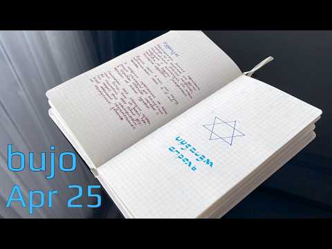 Видео: Plan with me April 25 | Оформление апреля 2025 в ежедневнике #bulletjournal