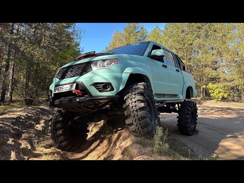 Видео: Динамичная разведка маршрута на турбо УАЗ Пикап на резине CST Land Dragon 39 дюймов. День первый. 