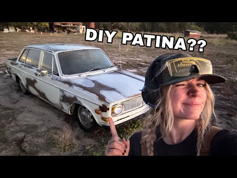 Видео: Нанесение индивидуальной патины на автомобиль моего проекта (пошаговый процесс старения краски)