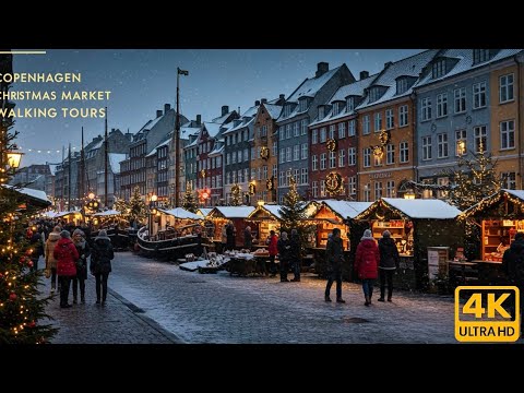 Видео: Пешеходная экскурсия по  по Копенгагене на Рождество | Tivoli Garden | Nyhavn и рождественские рынки