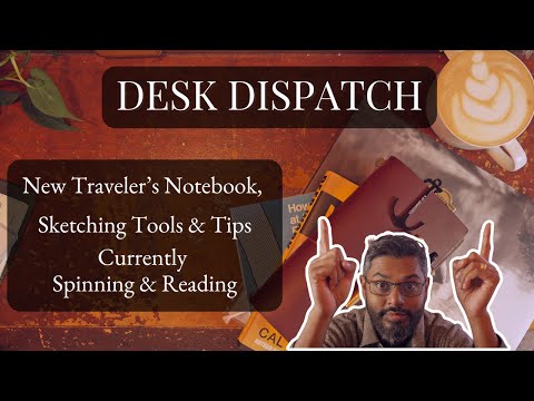Видео: Новый блокнот путешественника, инструменты и советы по зарисовкам, в настоящее время вращается и ...