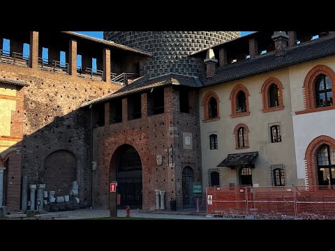 Видео: Милан. Замок Сфорца.