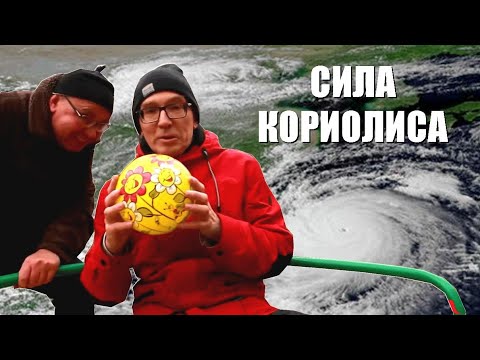 Видео: Сила Кориолиса