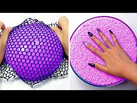 Видео: Удовлетворяющая слизь ASMR | Расслабляющее видео слизи # 1029