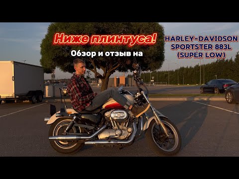 Видео: Ниже плинтуса! Обзор - отзыв на Harley-Davidson Sportster 883L (super low)