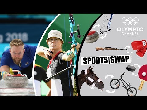 Видео: Sports Swap: Стрельба Из Лука Против Керлинга С Унрух И Эдином | Sports Swap
