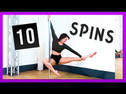 Видео: 10 увлекательных вращений на пилоне (ДВИЖЕНИЯ НА ПОЛ-ДИССЕ ДЛЯ НАЧИНАЮЩИХ И СРЕДНИХ УРОВНЕЙ)