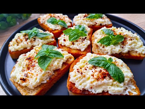 Видео: Хрустящие бутерброды за 5 минут 😋 Лучший завтрак или перекус, который можно готовить каждый день!