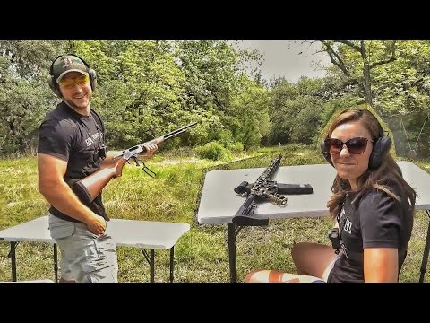 Видео: Кто лучше стреляет - муж или жена? | Разрушительное ранчо | Перевод Zёбры