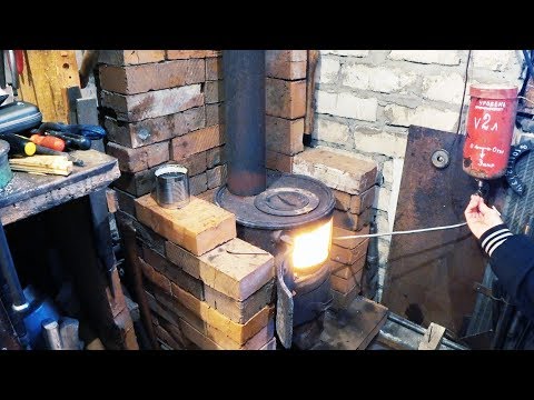 Видео: Тепло в гараж 2. Печь под любое топливо!