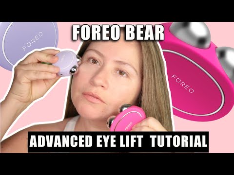 Видео: Расширенный курс по подтяжке кожи вокруг глаз с помощью FOREO BEAR