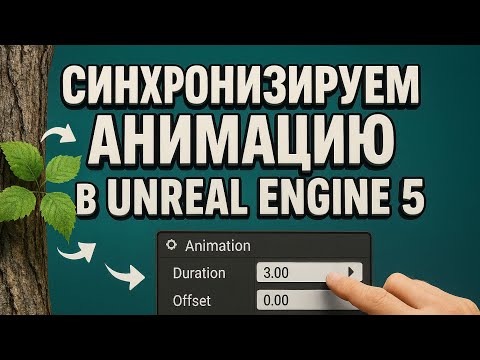 Видео: Синхронизация анимации ветра в Unreal Engine 5 | Часть 5