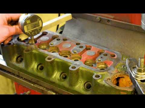 Видео: Обработка головки блока цилиндров Classic Mini серии A, седла клапанных пружин