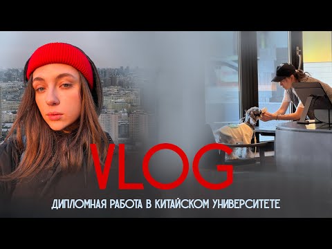 Видео: 28 VLOG: пишу диплом в китайском университете/ день из жизни/ первый снег