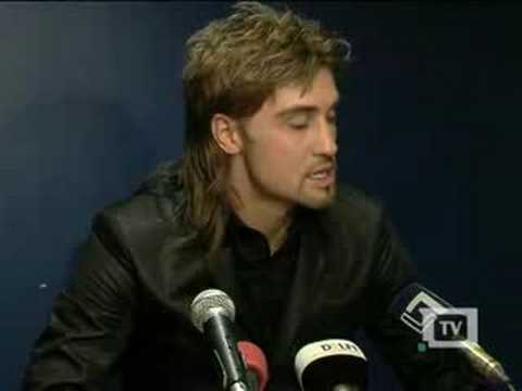Видео: Дима Билан Пресс-конференция в Вильнюе 12.09.2008