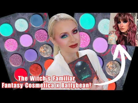 Видео: НОВАЯ ПАЛЕТКА FANTASY COSMETICA X BATTYBEAN THE WITCH'S FAMILIAR | 2 ОБРАЗА