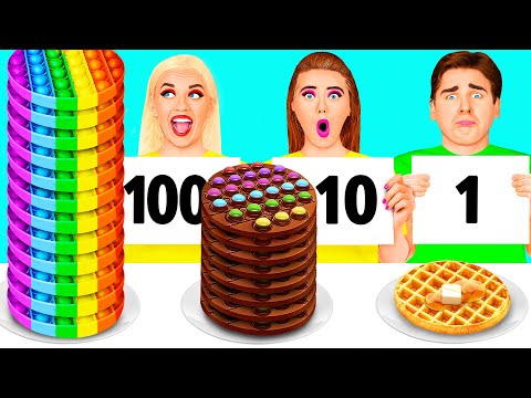 Видео: 100 Слоев Еды Челлендж | Забавные Лайфхаки с Едой от Craft4Fun Challenge