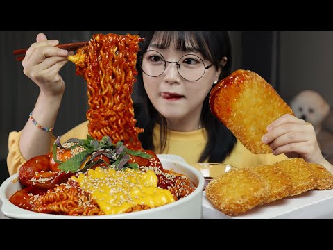 Видео: Острые рабоки и картофельные оладьи Mukbang Asmr