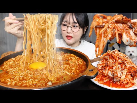 Видео: Острый устричный рамен и салат из редиса🦪🍜Mukbang ASMR