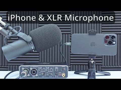 Видео: Как подключить микрофон XLR к iPhone 15 Pro Max