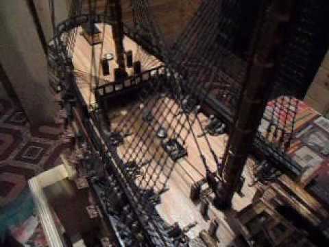 Видео: сборка модели парусника 12 апостолов, (краски).