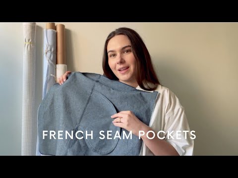Видео: Как сшить карманы с французским швом и БЕСПЛАТНАЯ выкройка