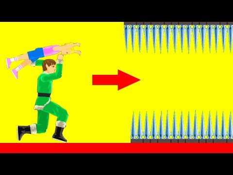 Видео: НЕ КИДАЙ МЕНЯ ТУДА! ПОЛЁТ ЧЕРЕЗ ОСТРЫЕ ШИПЫ! ПРОШЕЛ УГАРНЫЙ УРОВЕНЬ В ХЭППИ ВИЛС (Happy Wheels)
