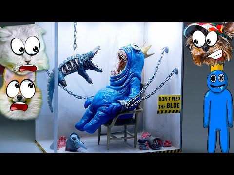 Видео: КТО КОГО СЪЕСТ? РАДУЖНЫЙ СИНИЙ или КРОКОДИЛ? Не бойся-ЭТО ПЛАСТИЛИН Rainbow Friends Валеришка Макс