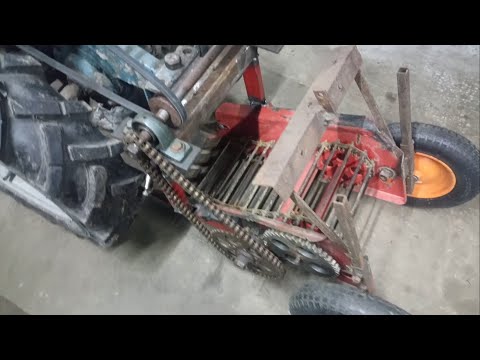 Видео: Самодельный мотоблок, переделываю  копалку под мотоблок