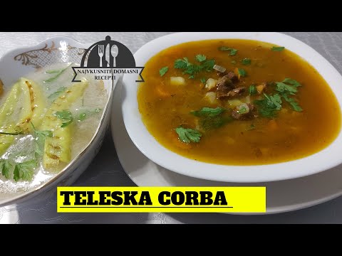 Видео: TELESKA CORBA - ТЕЛЕШКА ЧОРБА / NAJVKUSNITE DOMASNI RECEPTI #corba #teleska corba #recepti