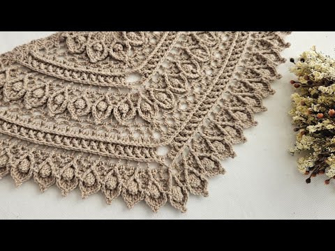 Видео: Эта шаль ослепительна  🤩 тюльпаны крючком треугольник вязание шали спицами | техника вязания спицами