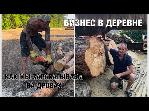 Видео: БИЗНЕС В ДЕРЕВНЕ | Как я зарабатываю на дровах | Заработок в деревне