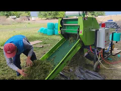 Видео: аппарат по упаковке сенажа силоса. телефон для заказа +996557858000 +вацап (1)