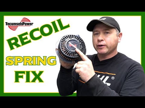 Видео: Замена пружины стартера снегоочистителя на двигателях Tecumseh LCT с Donyboy73