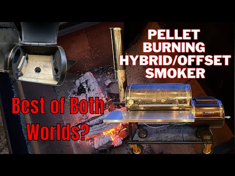 Видео: Индивидуальный гибридный офсетный пеллетный коптильня
