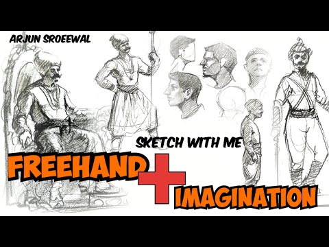 Видео: навык рисования от руки + воображение || Как рисовать фигуру человека || урок рисования фигуры че...