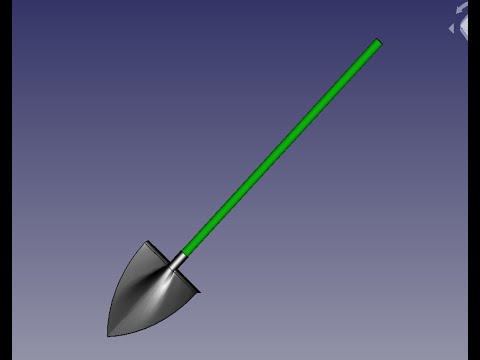 Видео: FreeCad Лопата