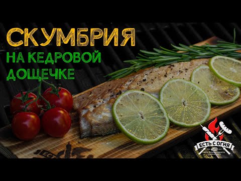 Видео: Скумбрия на кедровой дощечке на weber traveler