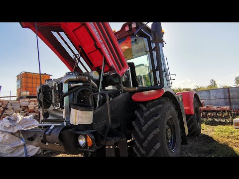 Видео: Кировец К525пр. Утреннее обслуживание трактора, куда смотрим