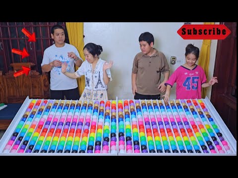 Видео: Головоломка с шариками, весёлая семейная игра для тренировки мозга ☆ уровень 34