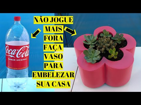 Видео: ЦЕМЕНТНАЯ ВАЗА, ИЗГОТОВЛЕННАЯ ИЗ ПЭТ-БУТЫЛОК, ПЕРЕРАБАТЫВАЕМЫХ МАТЕРИАЛОВ