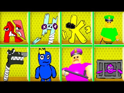 Видео: ВСЕ МОРФЫ БУКВЫ АЛФАВИТ ЛОР,  РАДУЖНЫЕ ДРУЗЬЯ И БОССЫ ИЗ ИГР В ЗАКУЛИСЬЕ в ROBLOX!