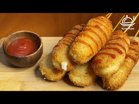 Видео: Corn dog tayyorlash / корн дог на палочке / corn dog recipe