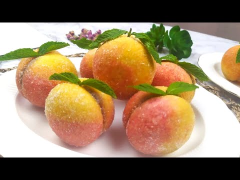 Видео: Пирожное ПЕРСИКИ | Пирожнии Шафтолу – Зеби Дастархони Ид | Peach Cookies 🍑 – Eyecatching Beauty