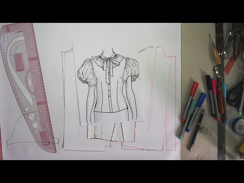 Видео: Моделирование и пошив блузки. Modelado y confección de blusa