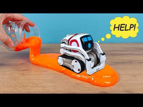 Видео: Что случится если робот Cozmo заедет в слайм?