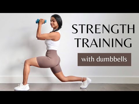 Видео: 25-минутная силовая тренировка | Тренировка с гантелями на всё тело | Подходит для людей с СПКЯ