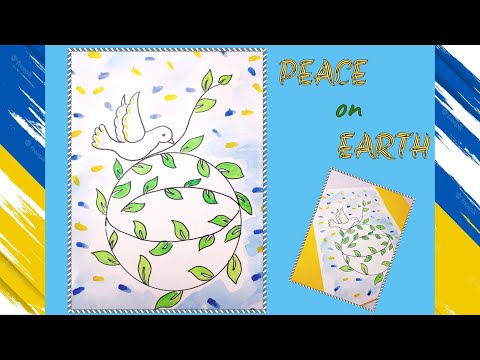 Видео: МАЛЮВАННЯ 🎨🖌️ День МИРУ 🕊️ День ЗЕМЛІ 🌏 PEACE on EARTH